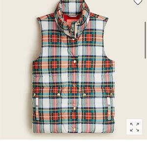 Sold out J. crew Primaloft Vest Plaid